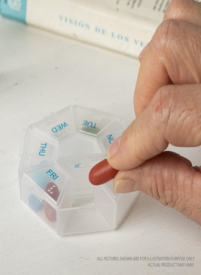 Deke Home - Medicine Pill Organizer with Braille Labeling (2 Pack), 14 Day Pill Boxes, Clear Lids, 2 Week Pill Organizer, Weekly Organizer for Medication Management, Compact, Easy Viewing - Image 3